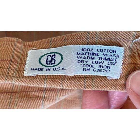 Vintage Gitman Brothers Button Down Shirt Size XL Men’s Brown Long Sleeve - Picture 5 of 8